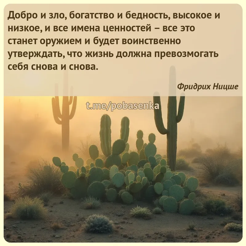 «Добро и зло, богатство и бедность, высокое и низкое, и все имена ценностей все это станет оружием и будет воинственно...» height="550" width="550"