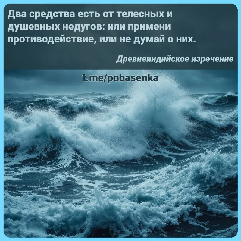 «Два средства есть от телесных и душевных недугов или примени противодействие, или не думай о...» height="550" width="550"