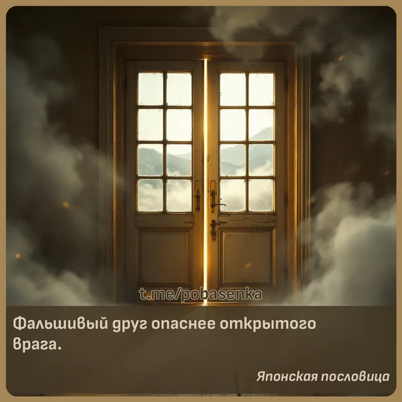 «Фальшивый друг опаснее открытого...» height="550" width="550"