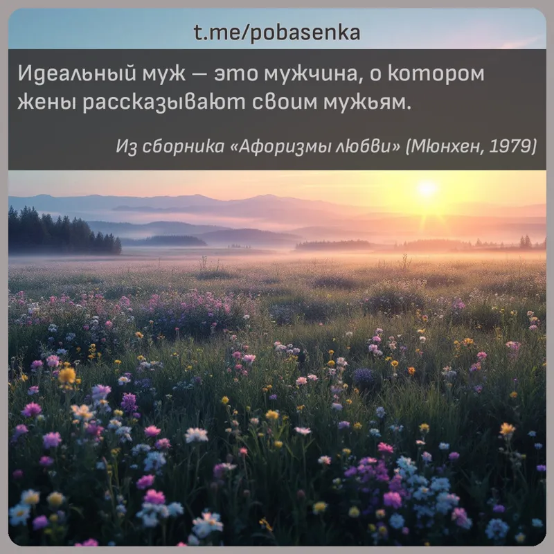 «Идеальный муж это мужчина, о котором жены рассказывают своим...» height="550" width="550"