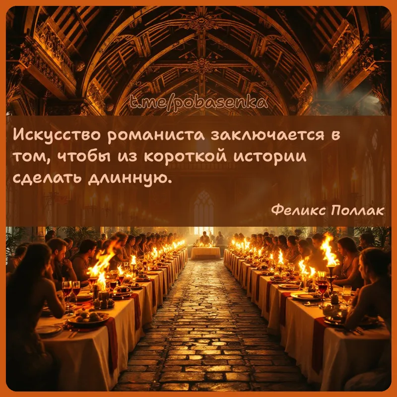 «Искусство романиста заключается в том, чтобы из короткой истории сделать...» height="550" width="550"