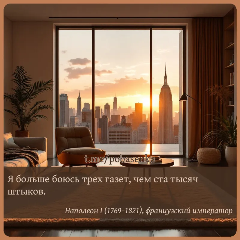 «Я больше боюсь трех газет, чем ста тысяч...» height="550" width="550"