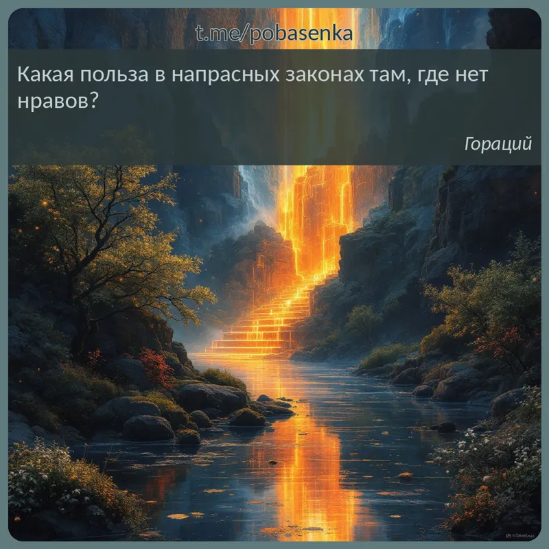 «Какая польза в напрасных законах там, где нет...» height="550" width="550"