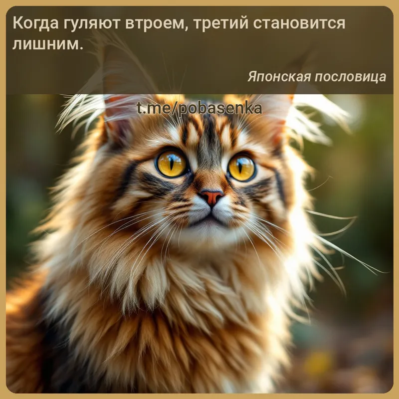 «Когда гуляют втроем, третий становится...» height="550" width="550"