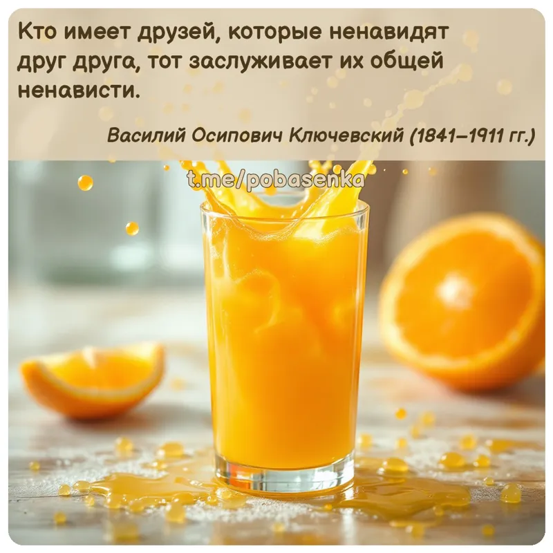 «Кто имеет друзей, которые ненавидят друг друга, тот заслуживает их общей...» height="550" width="550"