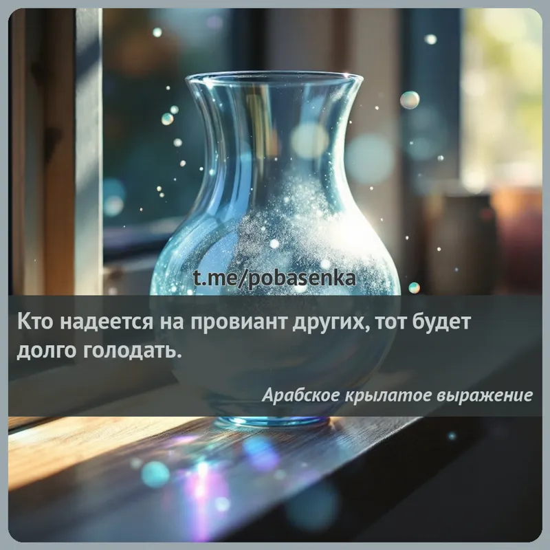 «Кто надеется на провиант других, тот будет долго...» height="550" width="550"