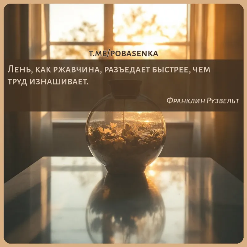 «Лень, как ржавчина, разъедает быстрее, чем труд...» height="550" width="550"