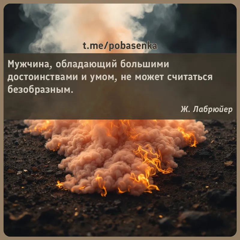 «Мужчина, обладающий большими достоинствами и умом, не может считаться...» height="550" width="550"
