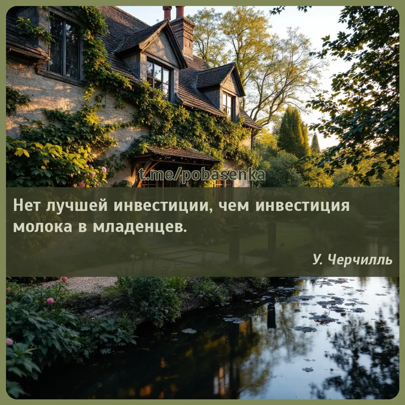 «Нет лучшей инвестиции, чем инвестиция молока в...» height="550" width="550"