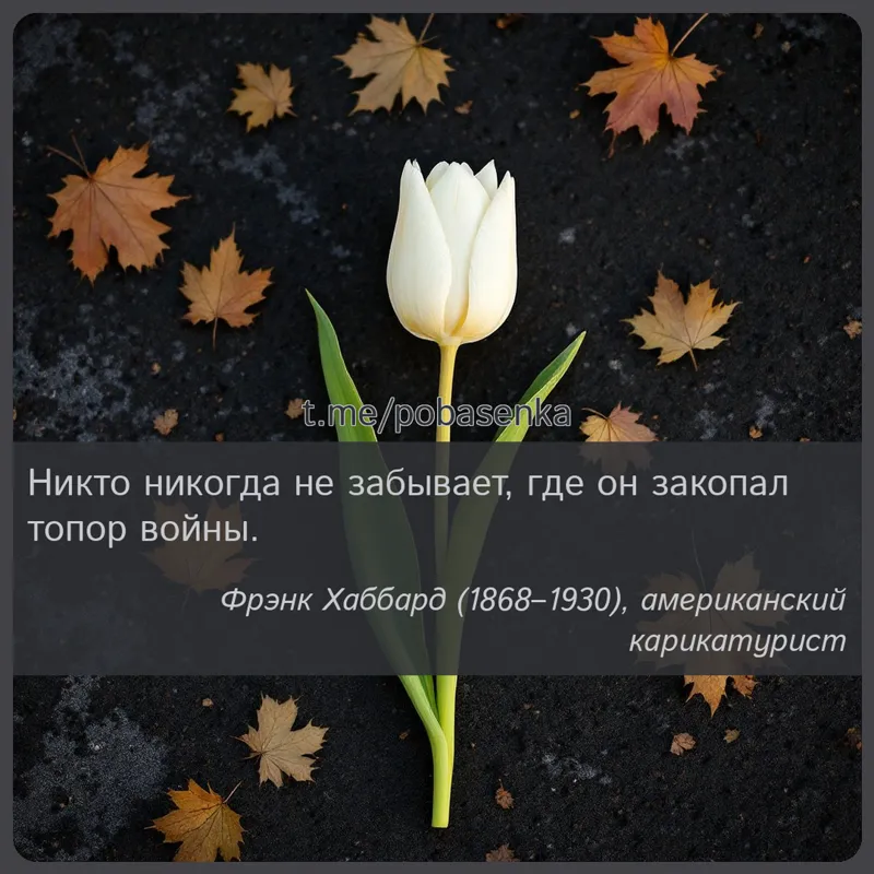 «Никто никогда не забывает, где он закопал топор...» height="550" width="550"