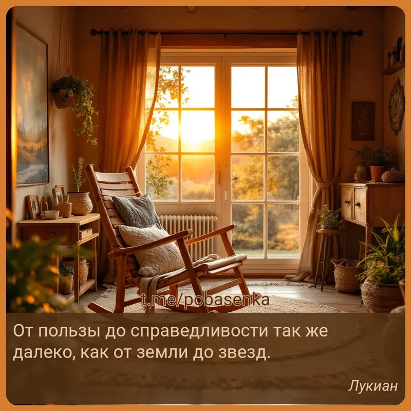 «От пользы до справедливости так же далеко, как от земли до...» height="550" width="550"