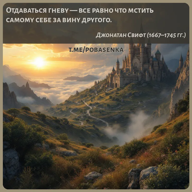 «Отдаваться гневу — все равно что мстить самому себе за вину...» height="550" width="550"