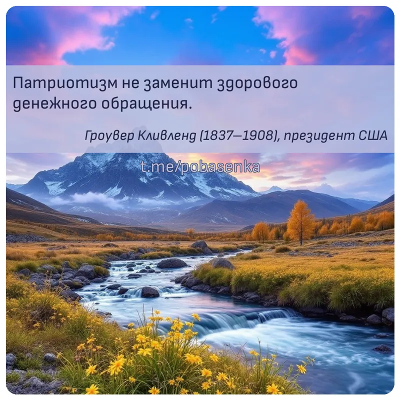 «Патриотизм не заменит здорового денежного...» height="550" width="550"