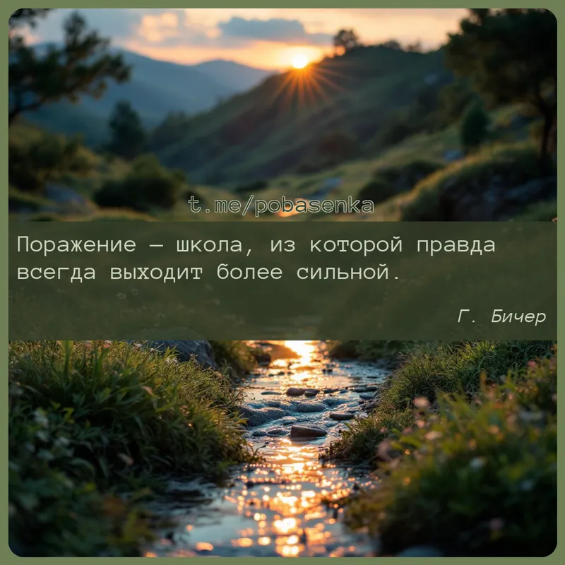 «Поражение — школа, из которой правда всегда выходит более...» height="550" width="550"