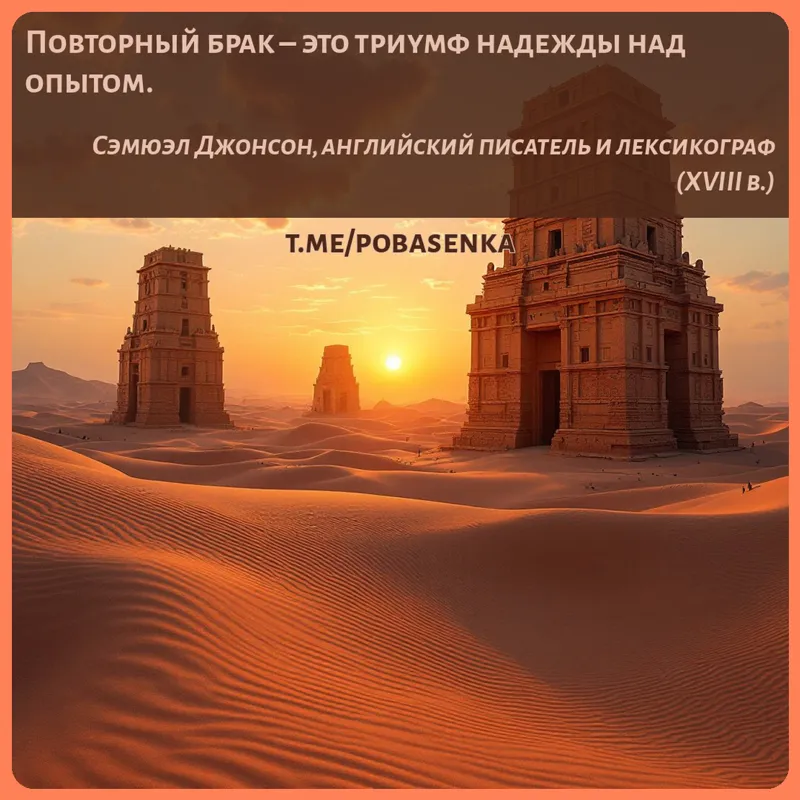 «Повторный брак это триумф надежды над...» height="550" width="550"