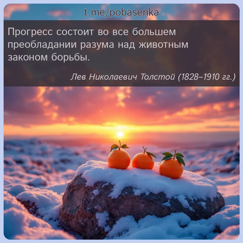 «Прогресс состоит во все большем преобладании разума над животным законом...» height="550" width="550"