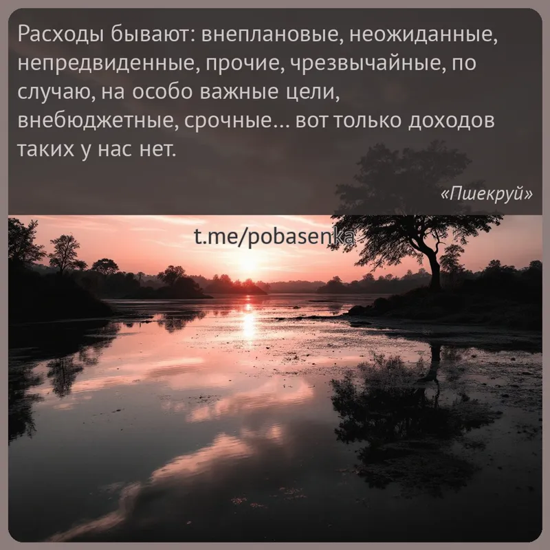 «Расходы бывают внеплановые, неожиданные, непредвиденные, прочие, чрезвычайные, по случаю, на особо важные цели,...» height="550" width="550"