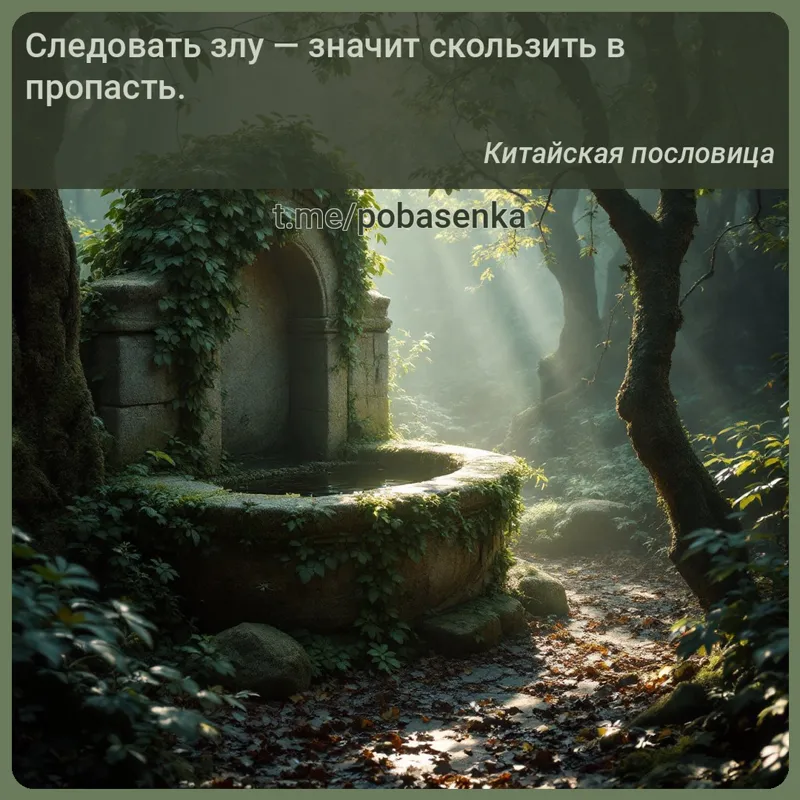 «Следовать злу — значит скользить в...» height="550" width="550"