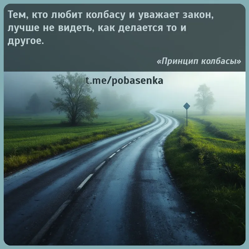 «Тем, кто любит колбасу и уважает закон, лучше не видеть, как делается то и...» height="550" width="550"