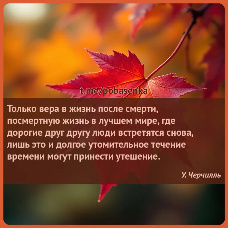 «Только вера в жизнь после смерти, посмертную жизнь в лучшем мире, где дорогие друг другу люди встретятся снова, лишь это и...» height="550" width="550"