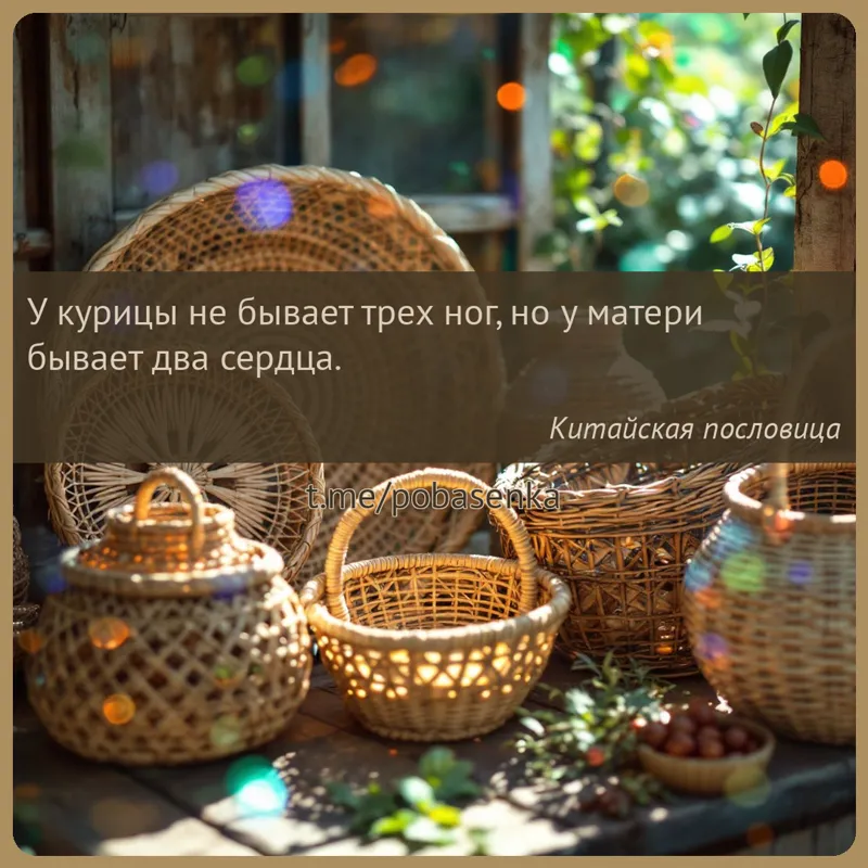 «У курицы не бывает трех ног, но у матери бывает два...» height="550" width="550"