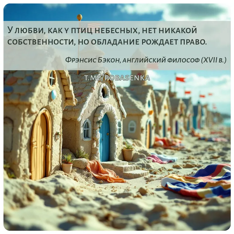 «У любви, как у птиц небесных, нет никакой собственности, но обладание рождает...» height="550" width="550"