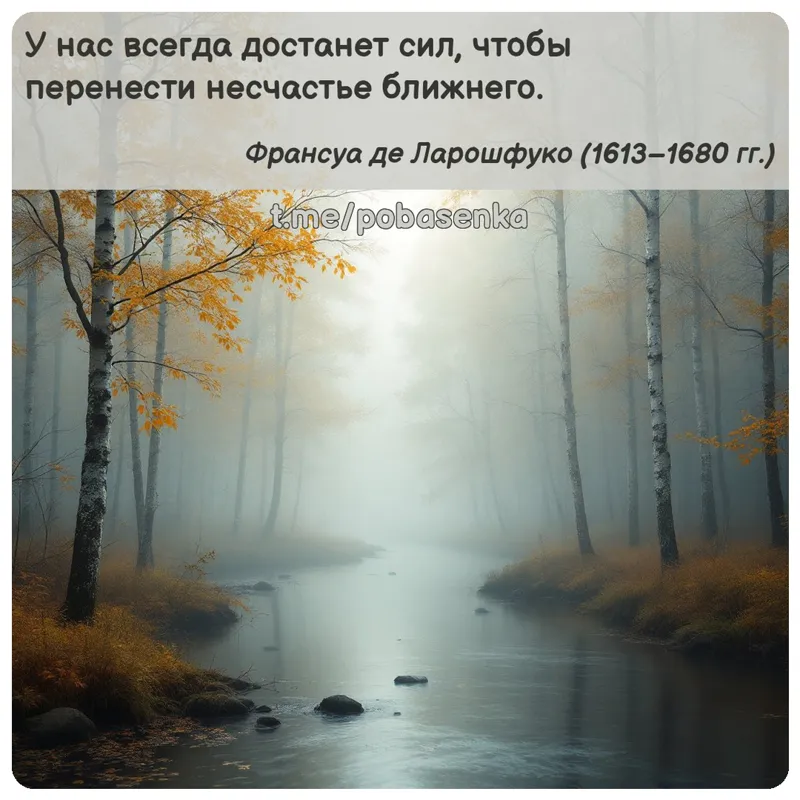 «У нас всегда достанет сил, чтобы перенести несчастье...» height="550" width="550"