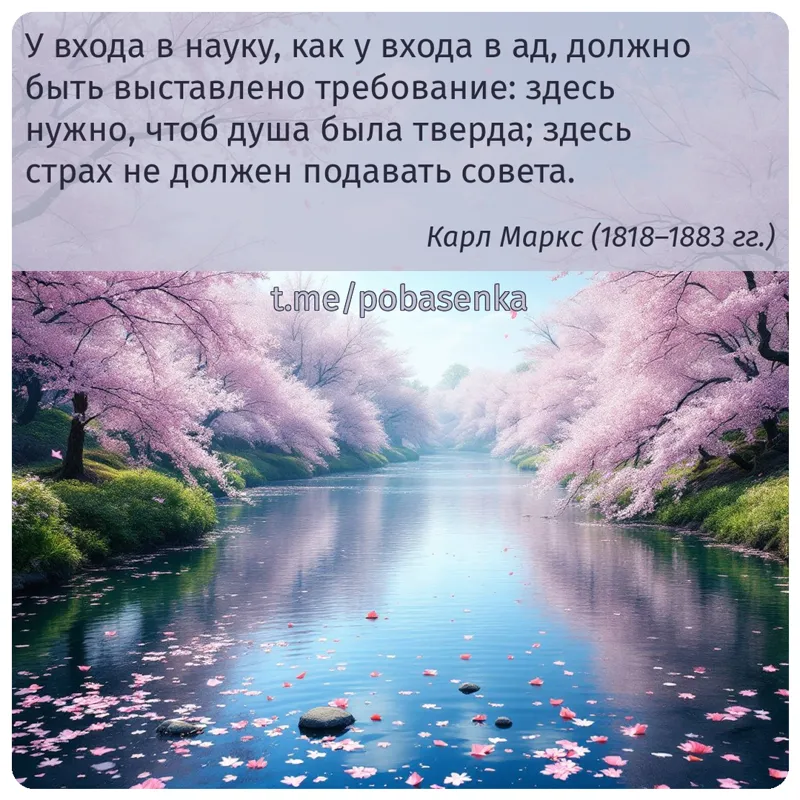 «У входа в науку, как у входа в ад, должно быть выставлено требование здесь нужно, чтоб душа была тверда; здесь страх не...» height="550" width="550"