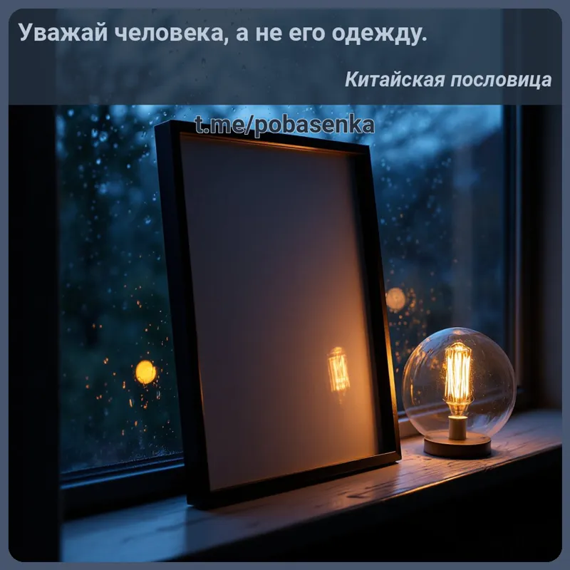 «Уважай человека, а не его...» height="550" width="550"