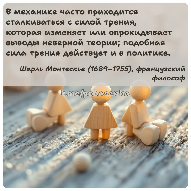 «В механике часто приходится сталкиваться с силой трения, которая изменяет или опрокидывает выводы неверной теории; подобная...» height="550" width="550"