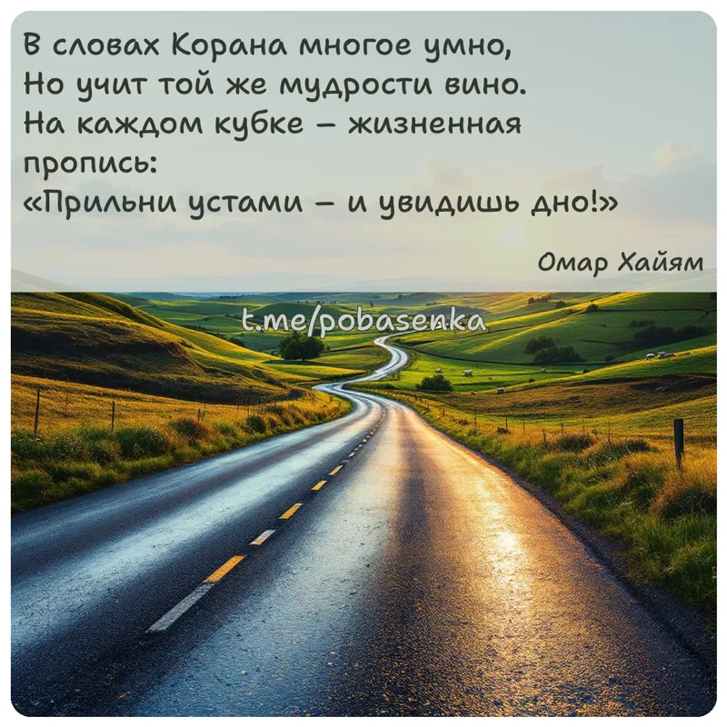 «В словах Корана многое умно, Но учит той же мудрости вино. На каждом кубке жизненная пропись Прильни устами и увидишь...» height="550" width="550"
