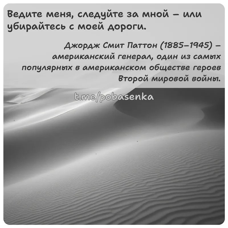«Ведите меня, следуйте за мной или убирайтесь с моей...» height="550" width="550"