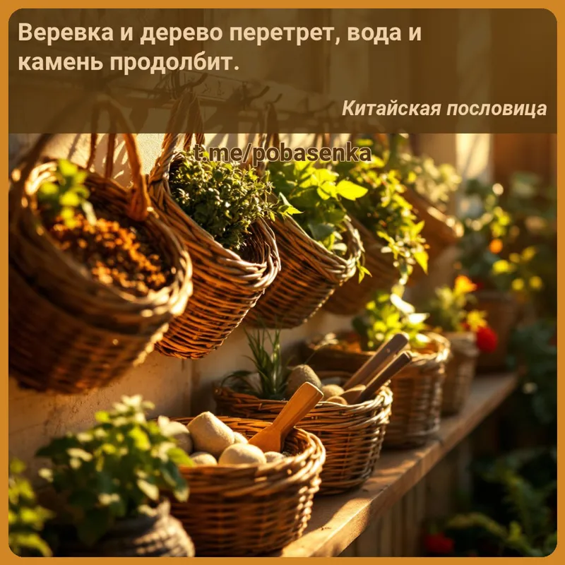 «Веревка и дерево перетрет, вода и камень...» height="550" width="550"