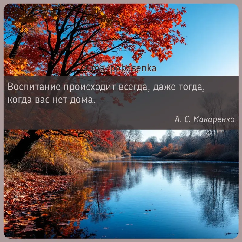 «Воспитание происходит всегда, даже тогда, когда вас нет...» height="550" width="550"