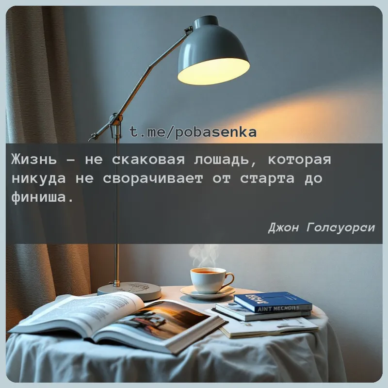 «Жизнь не скаковая лошадь, которая никуда не сворачивает от старта до...» height="550" width="550"