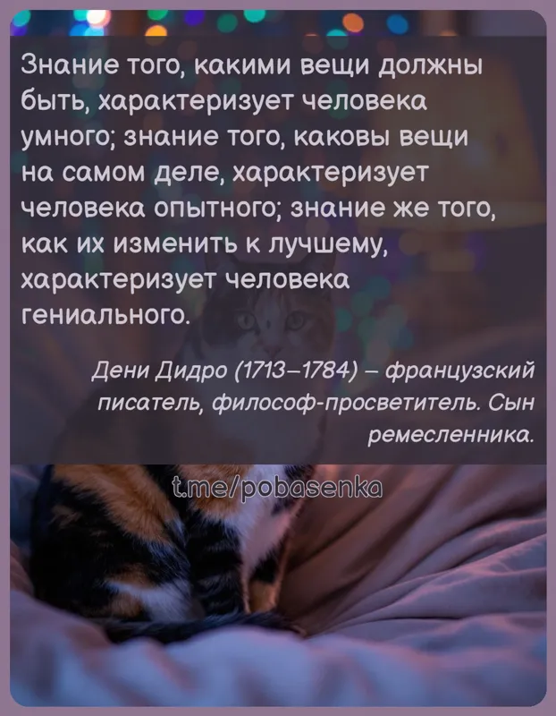 «Знание того, какими вещи должны быть, характеризует человека умного; знание того, каковы вещи на самом деле, характеризует...» height="550" width="550"