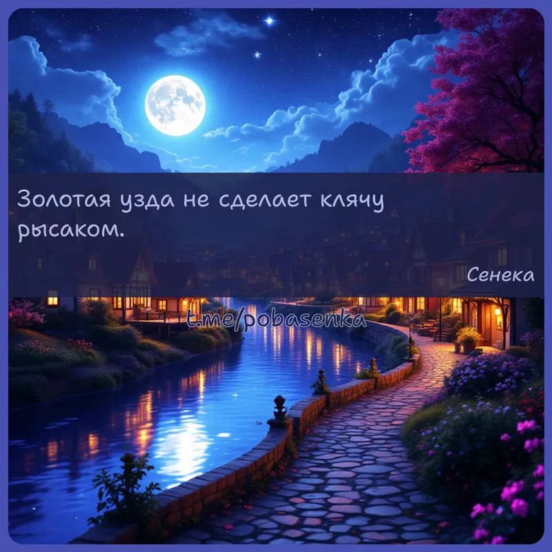 «Золотая узда не сделает клячу...» height="550" width="550"