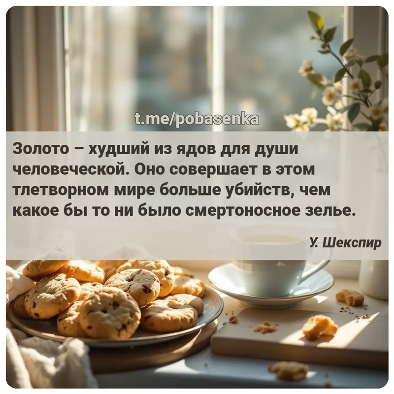 «Золото худший из ядов для души человеческой. Оно совершает в этом тлетворном мире больше убийств, чем какое бы то ни было...» height="550" width="550"