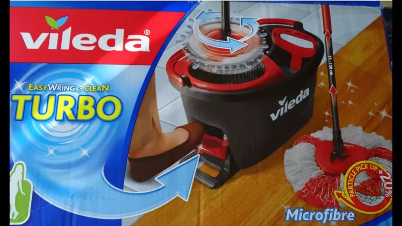 VILEDA TURBO EASY WRING & CLEAN TURBO - unboxing i test mopa obrotowego