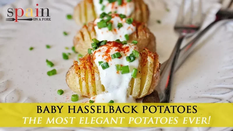 The Easiest Hasselback Potatoes with Creamy Yogurt Sauce