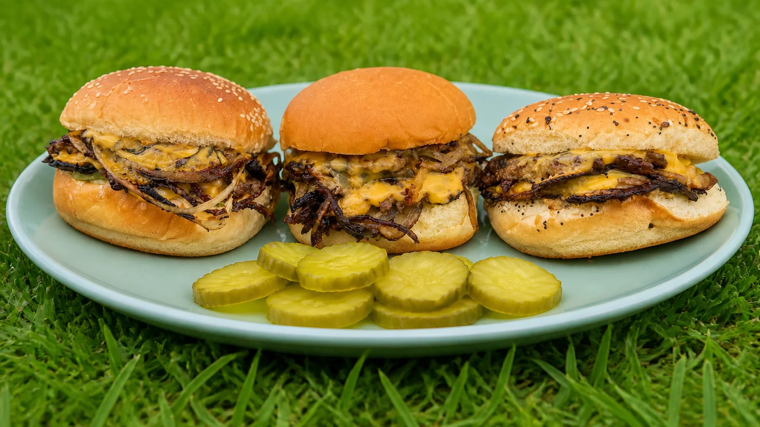 CJ's Oklahoma Fried Onion Smashburger on the Blackstone Griddle