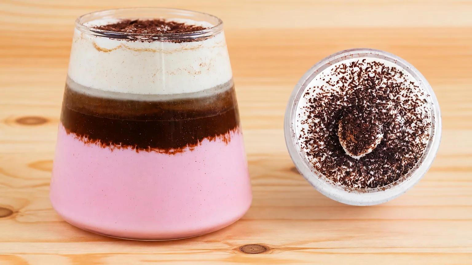 Pink Layered Macchiato Recipe By Food Fusion (Summer Special)