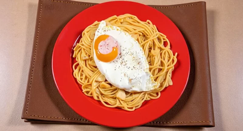 Garlic Spaghetti with Fried Eggs Possibly the BEST Comfort Dish Ever