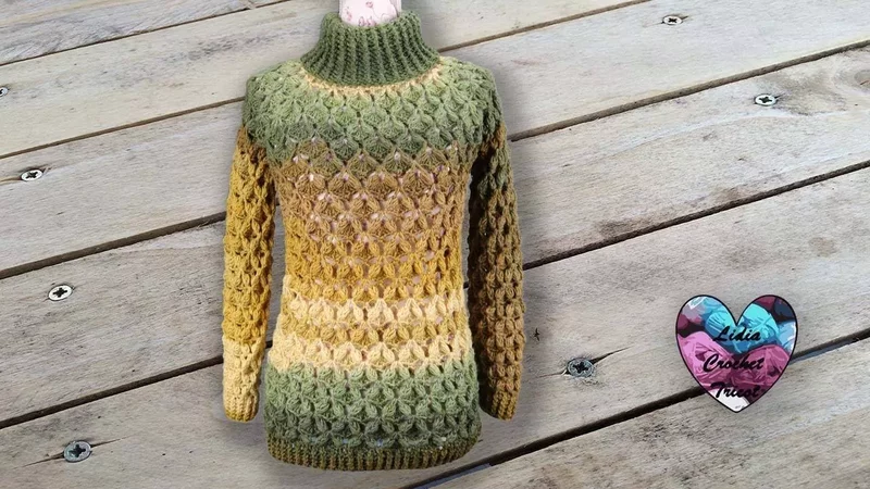 Pull Câlin Crochet toutes tailles "Lidia Crochet Tricot"