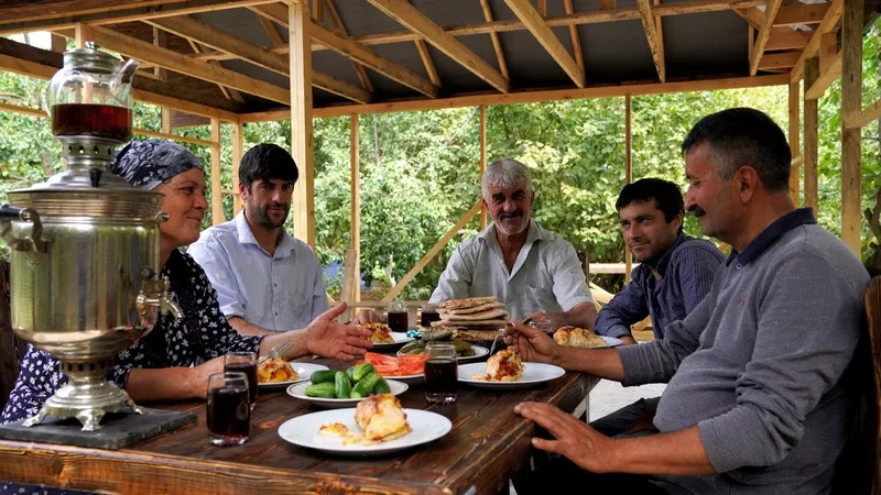 Cooking Lunch for Wooden House Builders, Outdoor Cooking