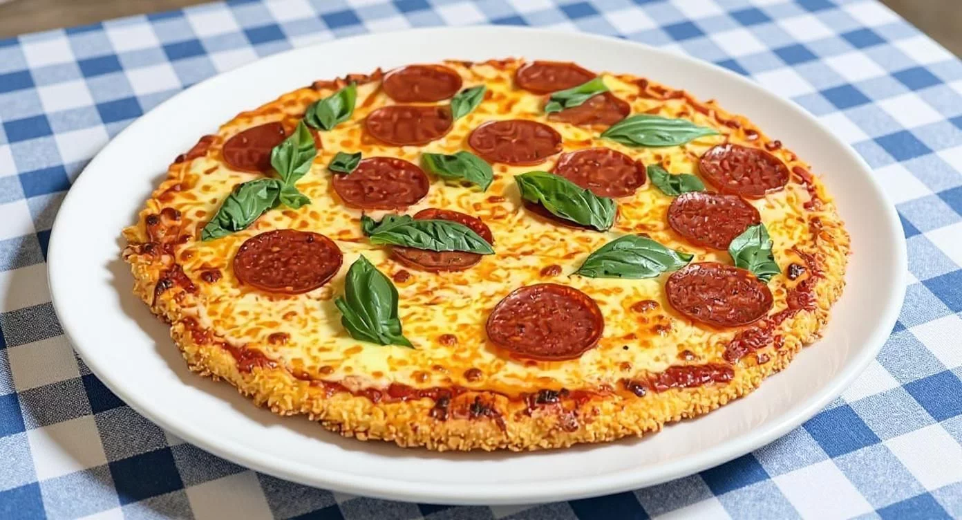 This Viral Keto Recipe Chicken Parm Pizza is a must try