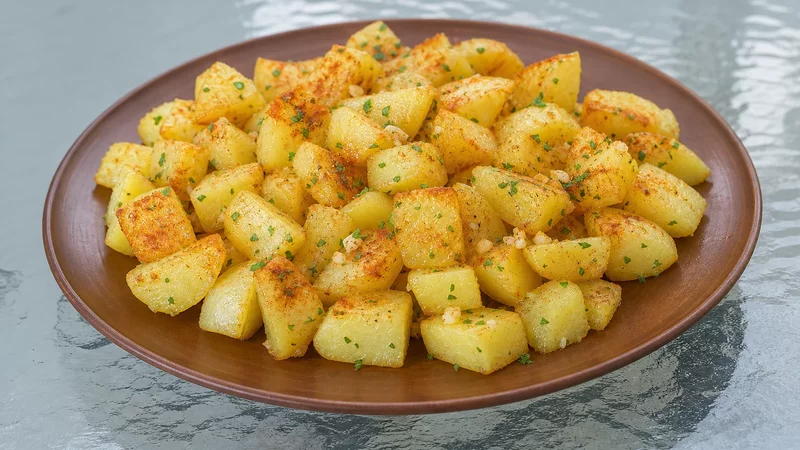 The Famous GARLIC POTATOES from San Sebastian Spain