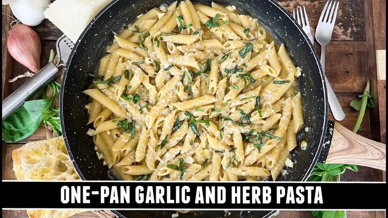 One-Pan Garlic & Herb Pasta INSANELY Delicious 20 Minute Recipe