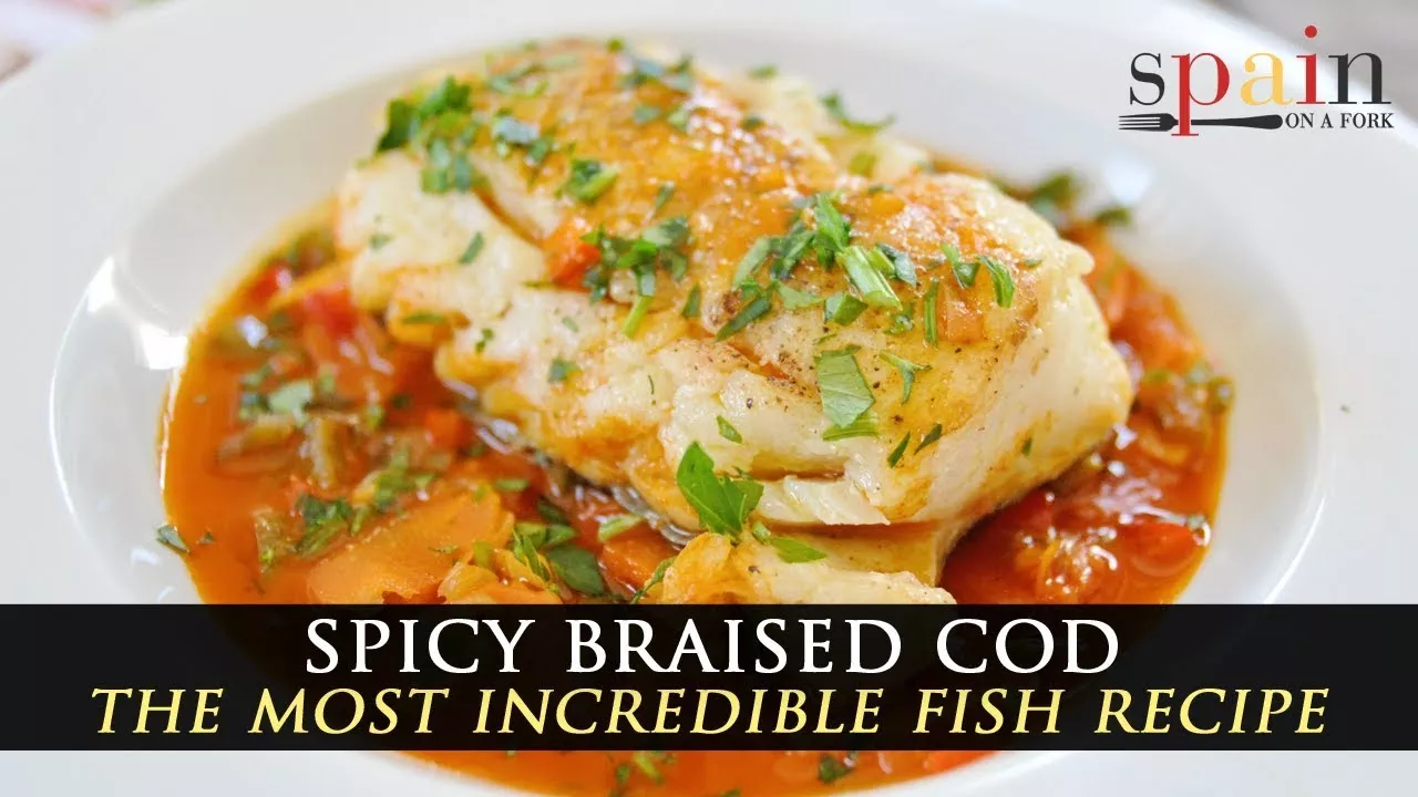 Spicy Braised Spanish Cod with Vegetables