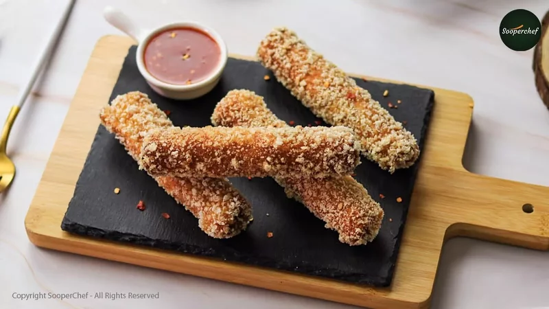 Bread Finger Chicken Cheese Fingers Recipe by SooperChef (Iftar Recipe)